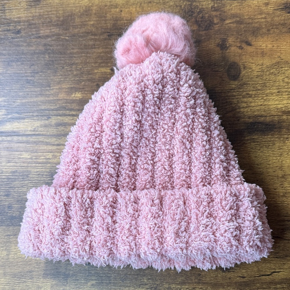 Cozy Pink Kids Beanie